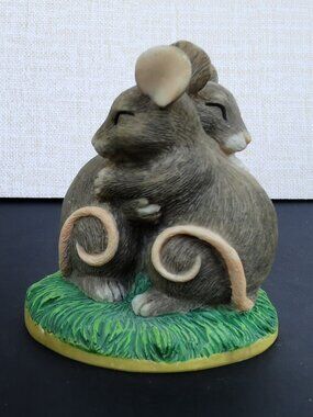Fitz & Floyd Charming Tails I Love You Figurine Mice Mouse Cute Animals Decor